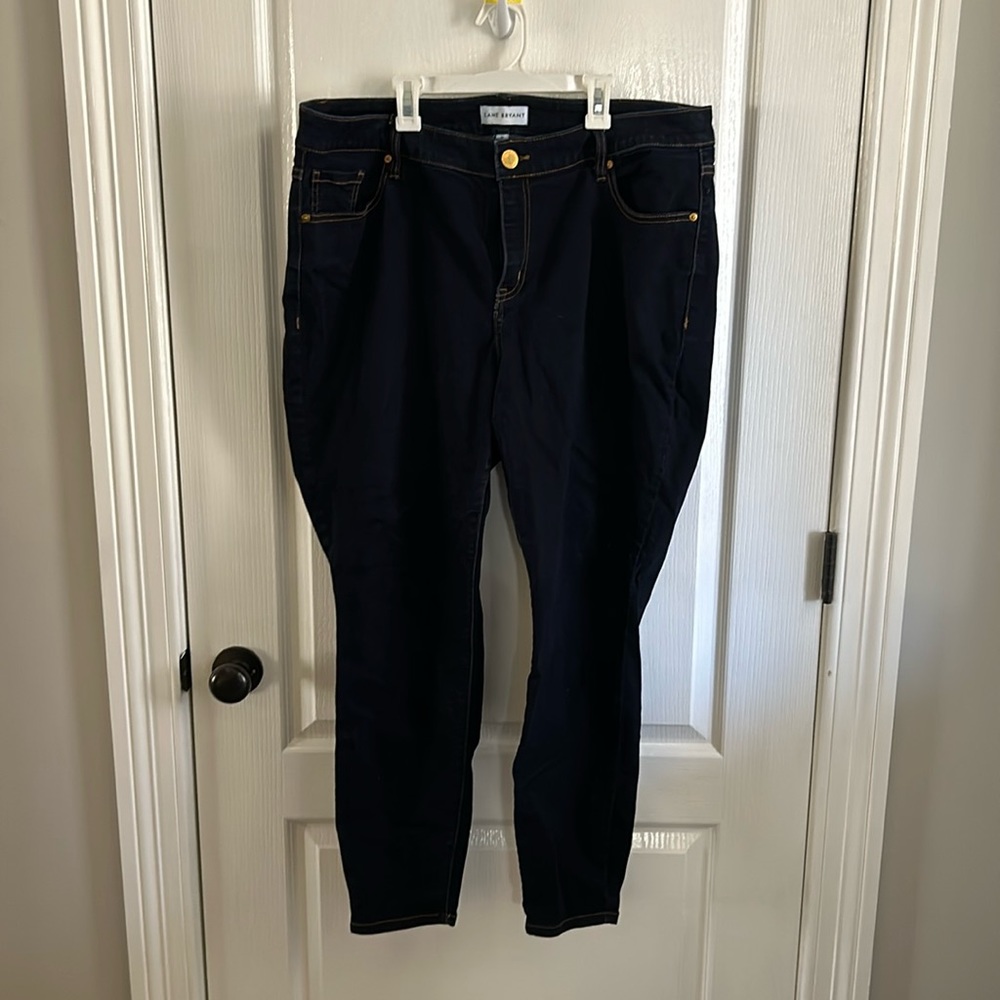 Lane Bryant dark wash skinny jeans size 20